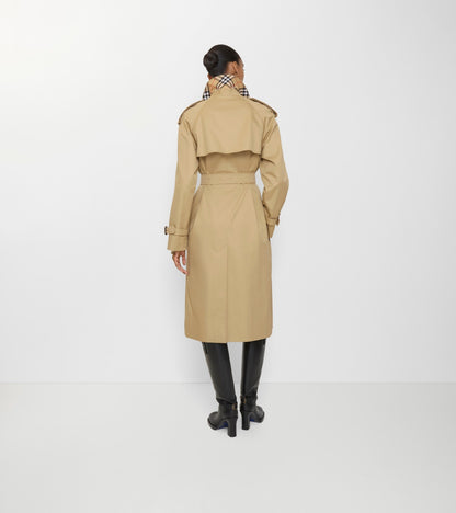 Long Castleford Trench Coat in Beige