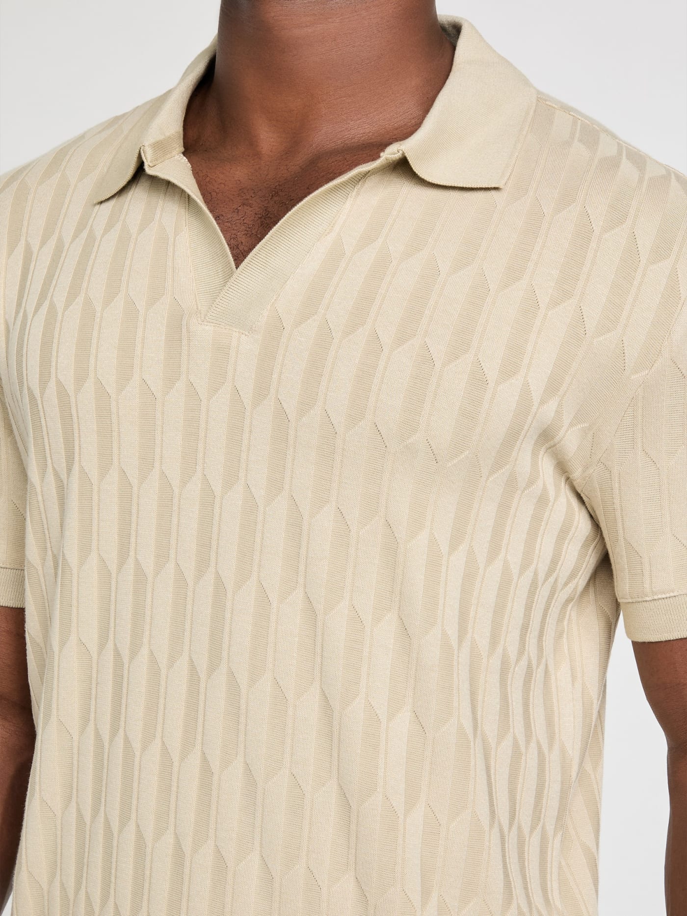 Jacquard Knit Polo