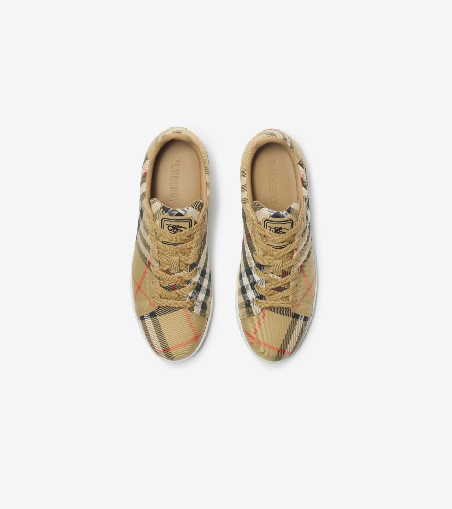 Check Set Sneakers in Sand beige