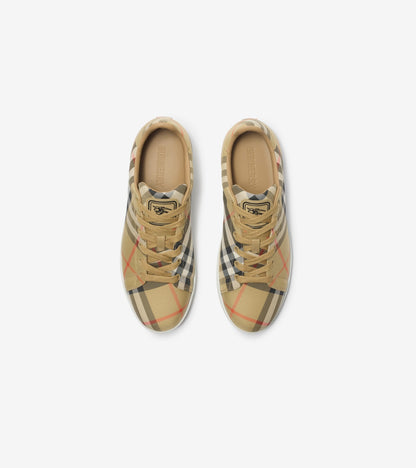 Check Set Sneakers in Sand beige
