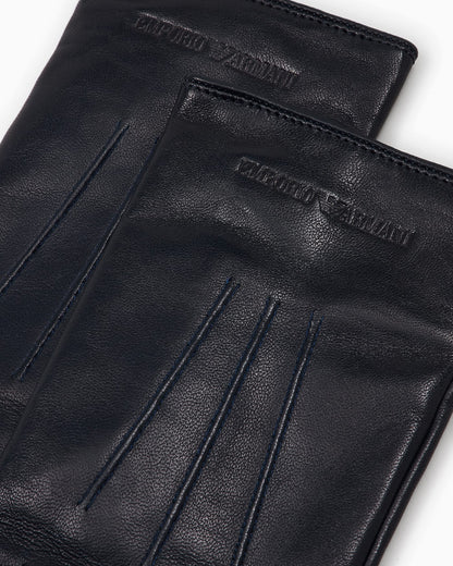 Wool-lined nappa gloves for man