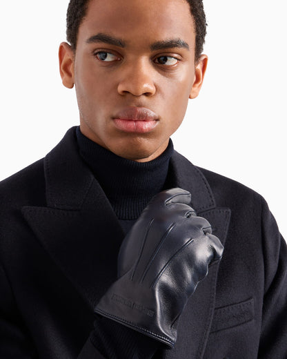 Wool-lined nappa gloves for man