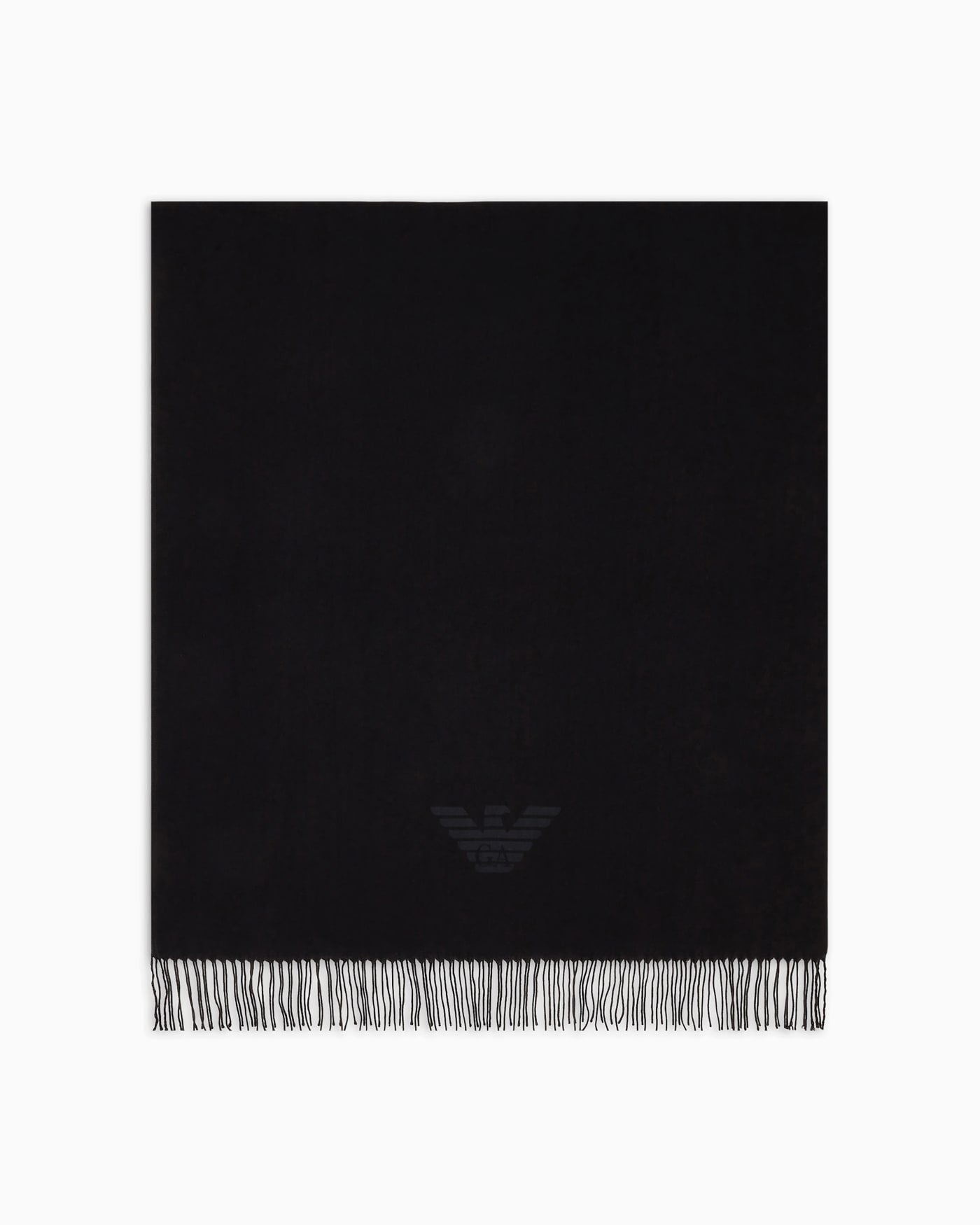 Wrap scarf eagle print fringed for man