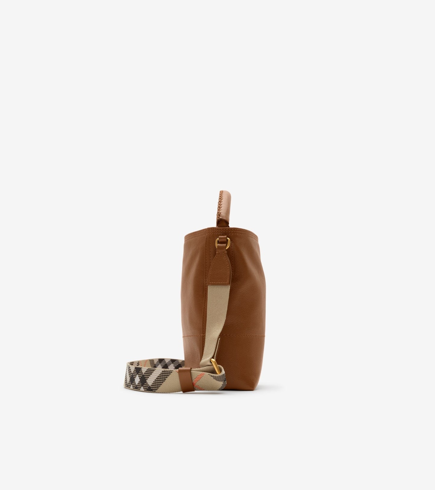 Mini B Clip Bucket Bag in Hazel brown