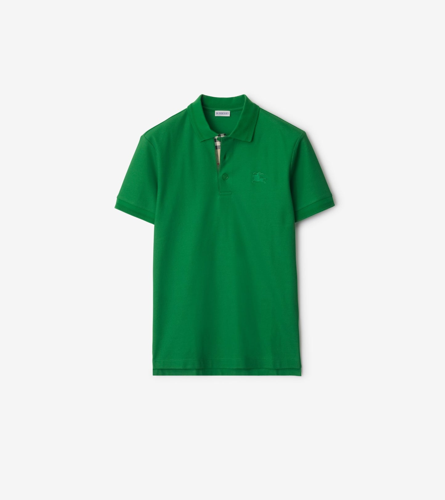 Cotton Polo Shirt in Clay brown