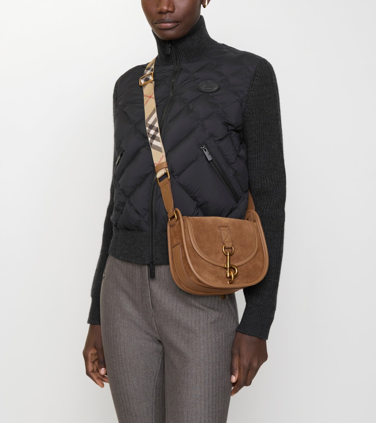 Mini B Clip Messenger Bag in Hazel brown