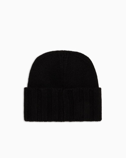 Cashmere beanie with ribbed texture and cuff Essential
