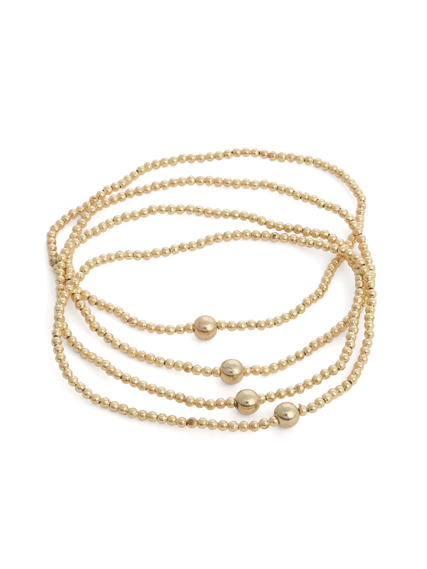 Beaded Gold-Tone Bracelets