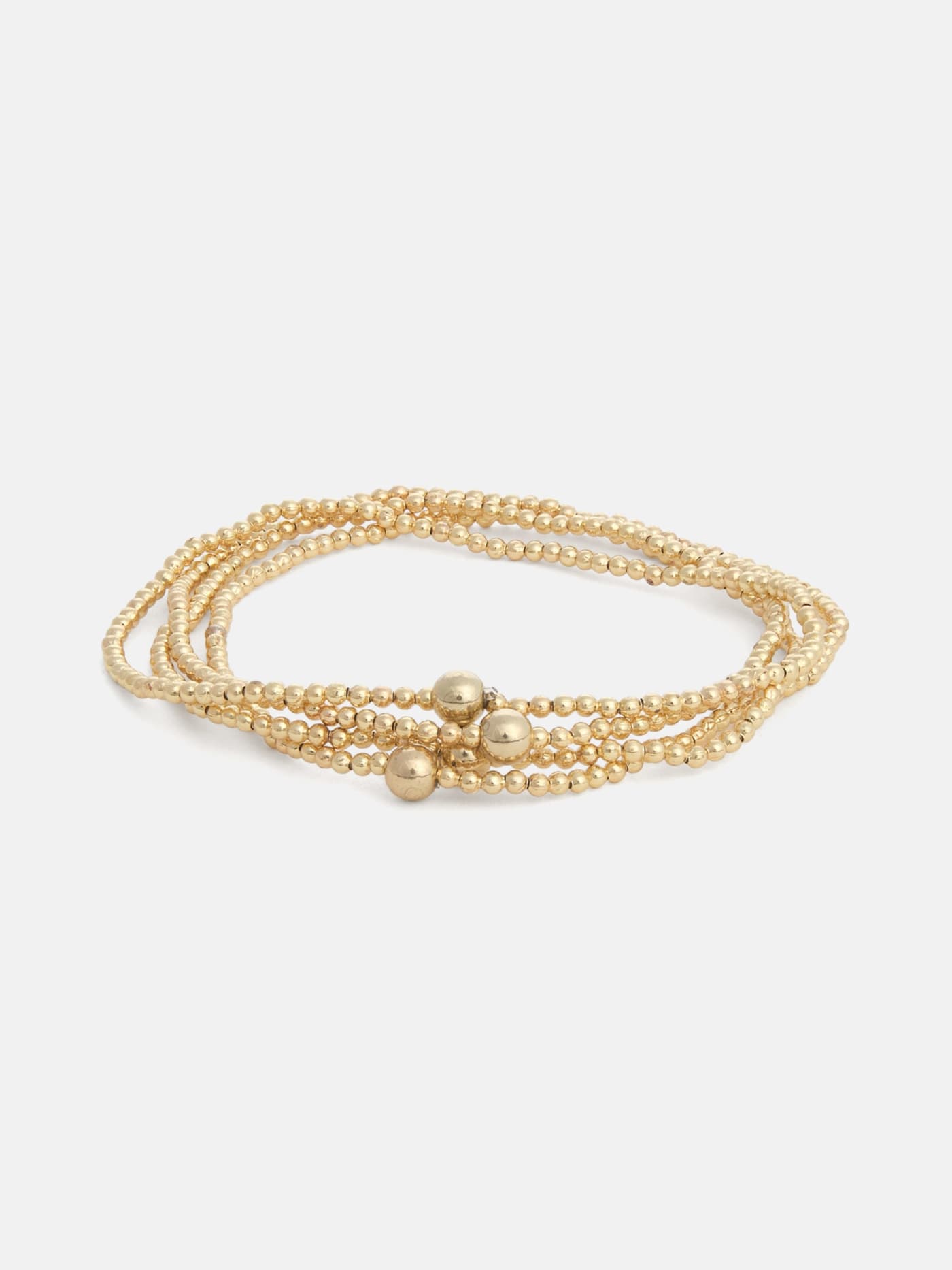 Beaded Gold-Tone Bracelets