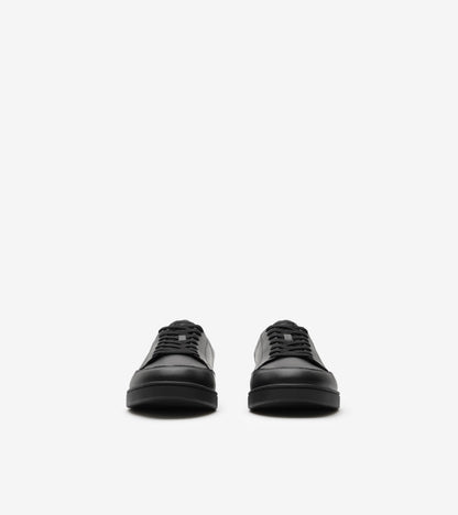 Leather Set Sneakers in Black/wave blue