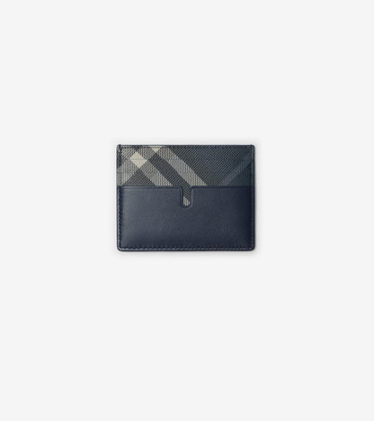 Tall Pop Check Card Case in Midnight blue