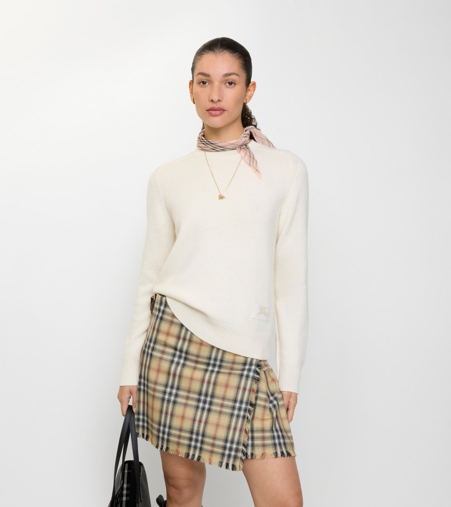 Cashmere Sweater in Ceramic white