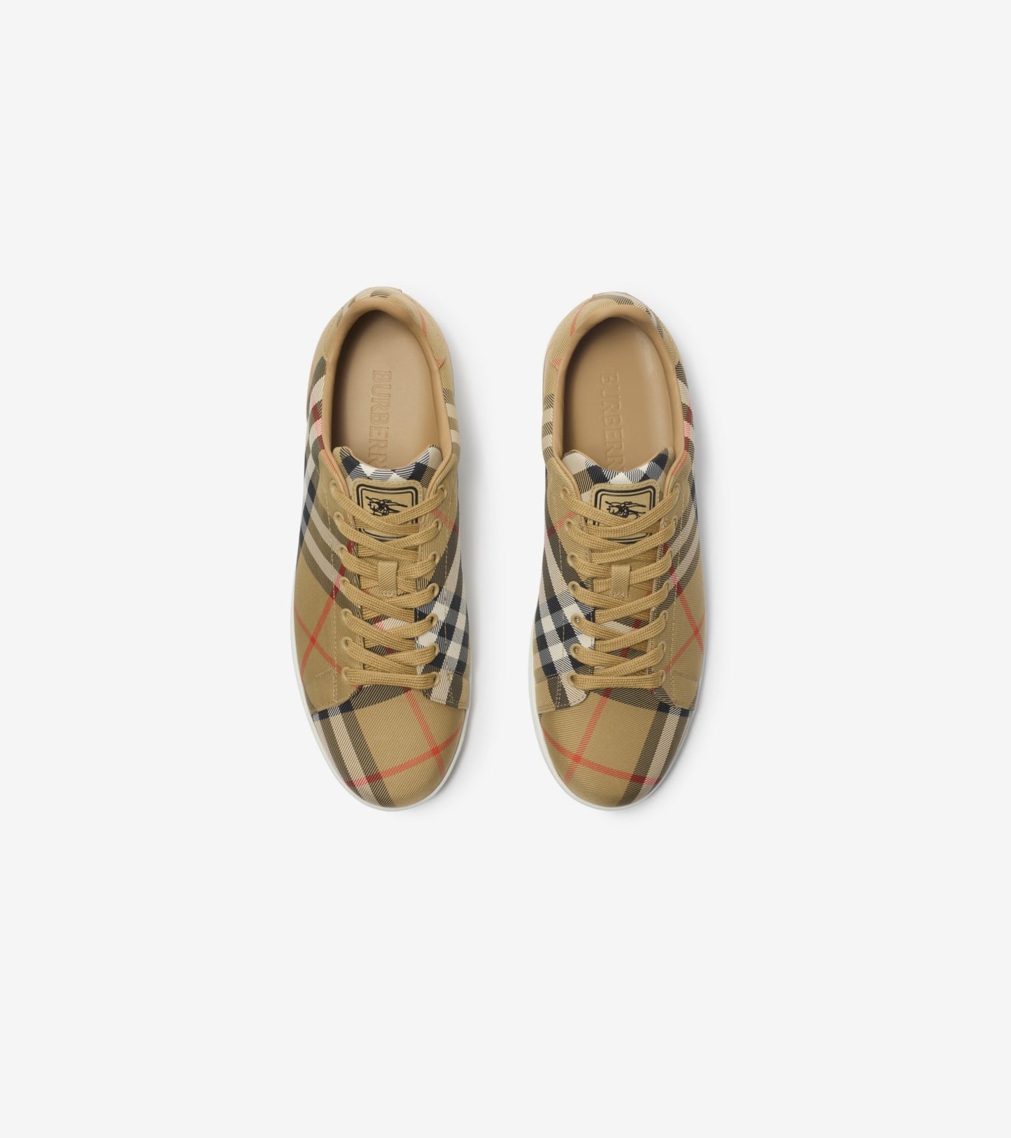 Check Set Sneakers in Sand beige
