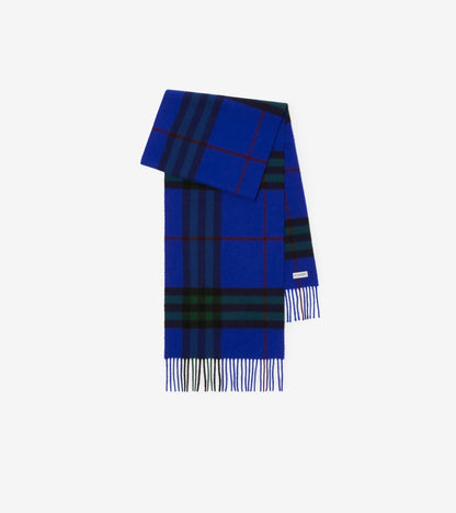 Check Cashmere Scarf in Bow pink