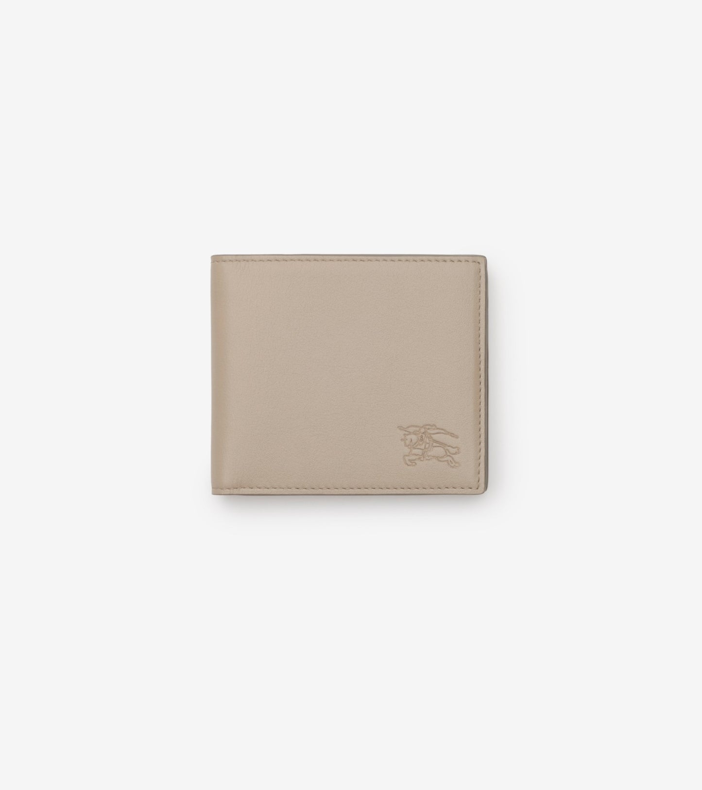 Pop Check Bifold Wallet in Sand beige