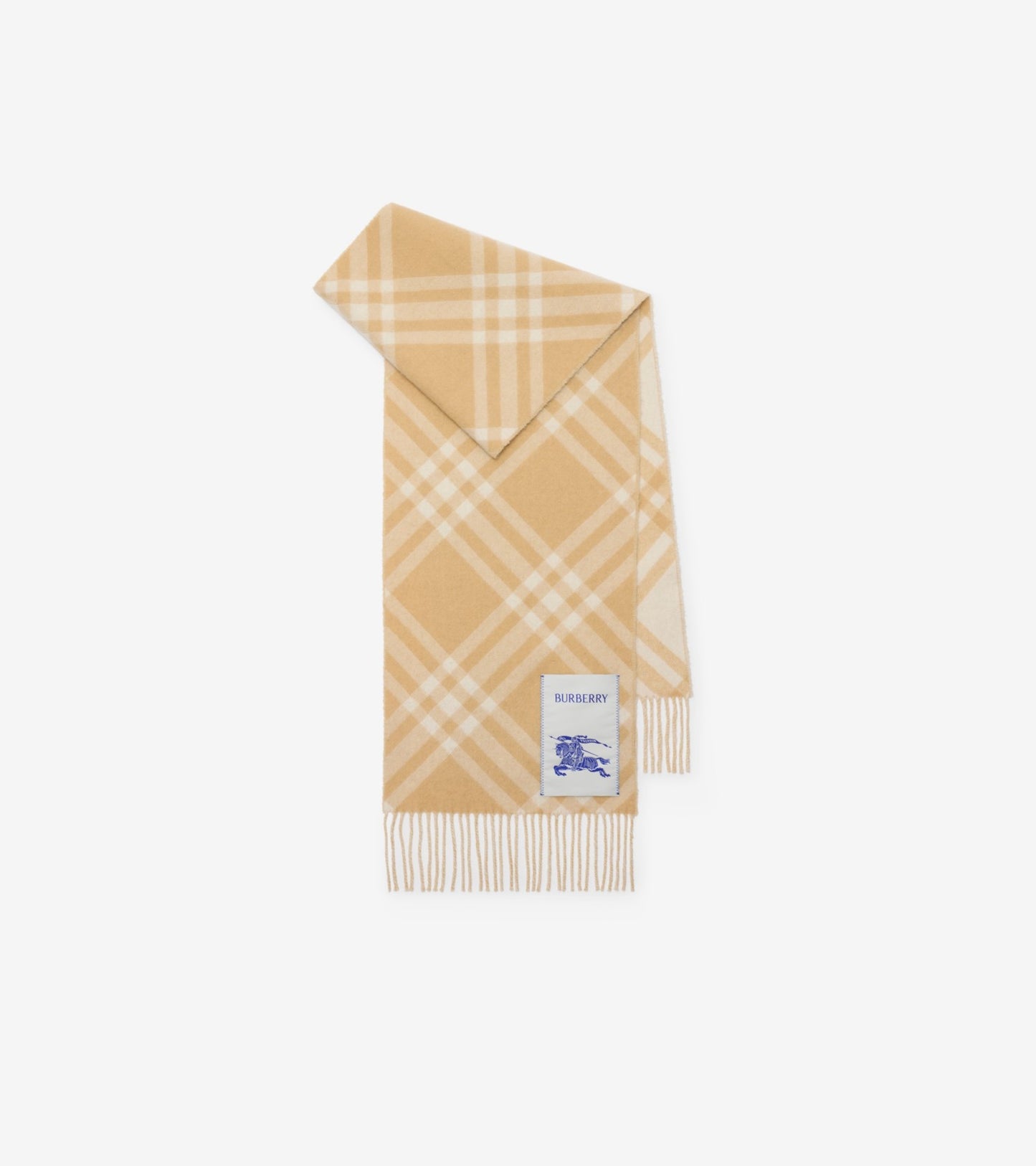 Check Cashmere Scarf in Oxblood red