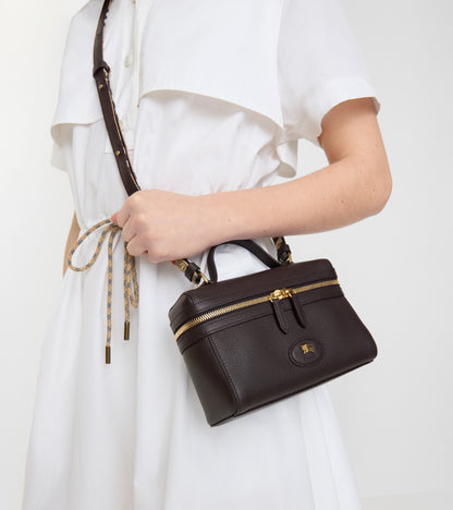 Bloomsbury Vanity Bag in Peat brown/sand beige