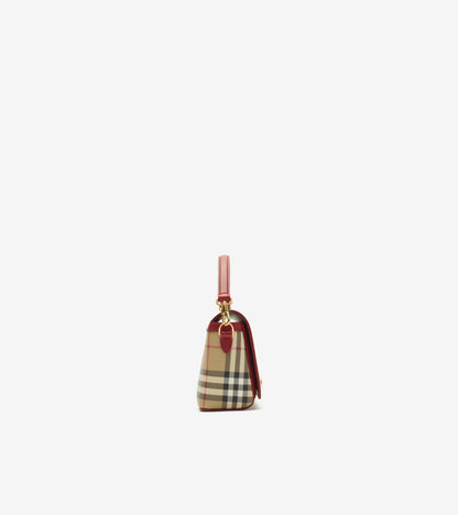 Top Handle Note Bag in Archive beige/ruby red