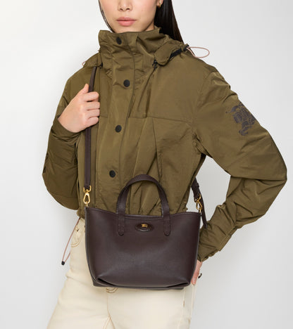 Mini Reversible Bloomsbury Tote in Peat brown/sand beige