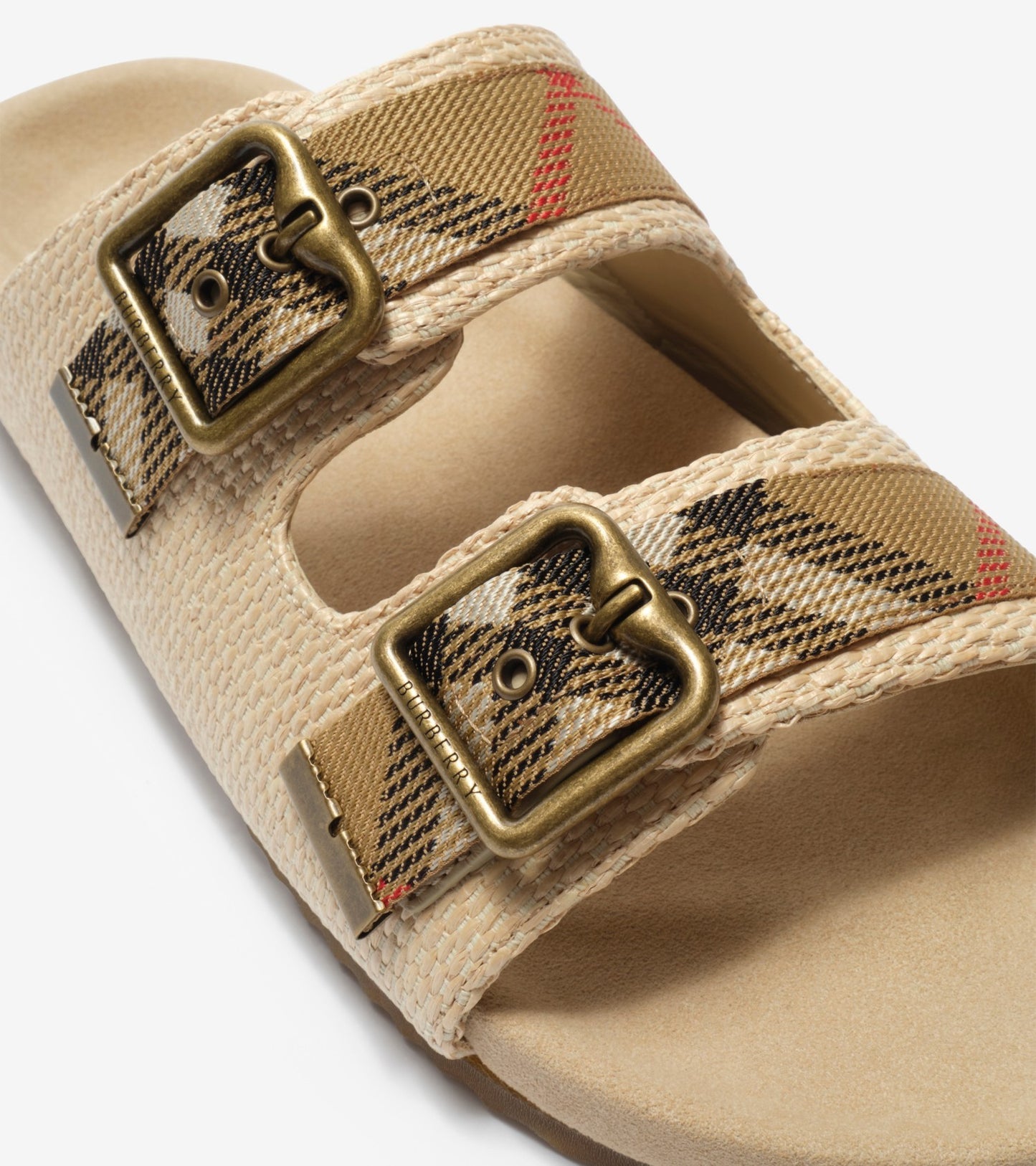 Raffia-effect Urchin Sandals in Reed beige