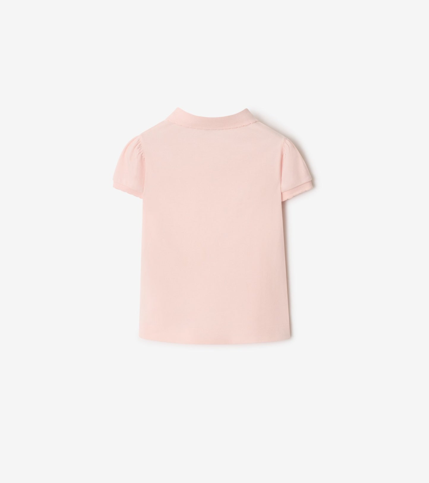 Cotton Polo Shirt in Ice pink