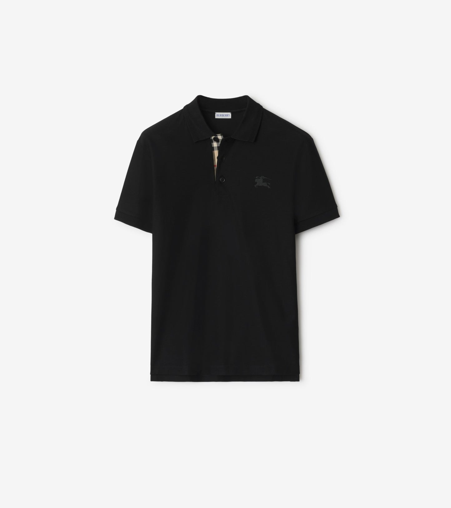 Cotton Polo Shirt in Atom blue