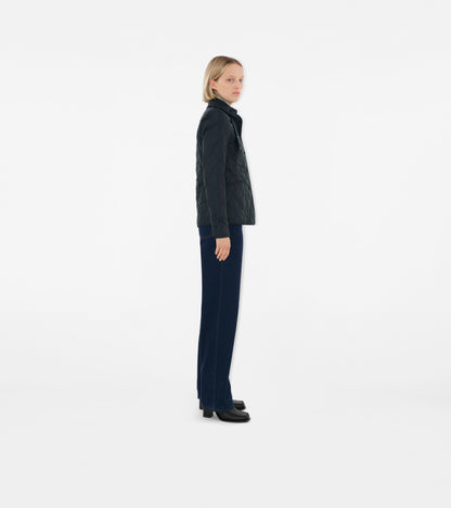 Quilted Thermoregulated Fernleigh Jacket in Midnight black