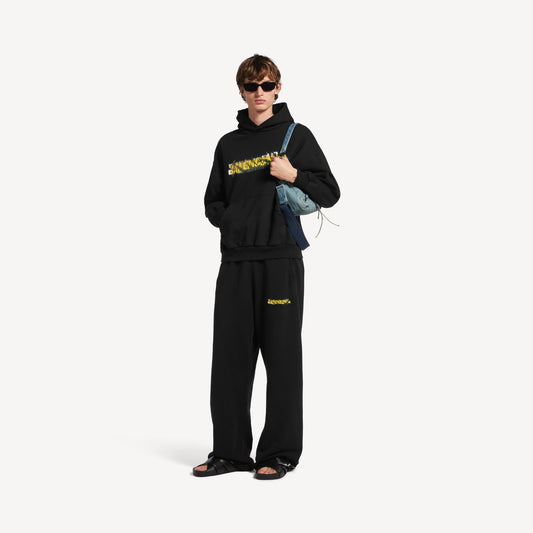 Messy spray baggy sweatpants