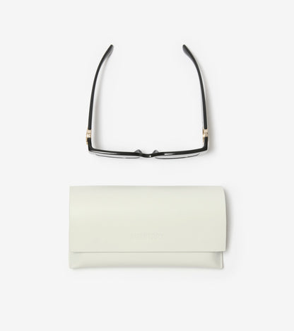 Crystal EKD Square Sunglasses in Black