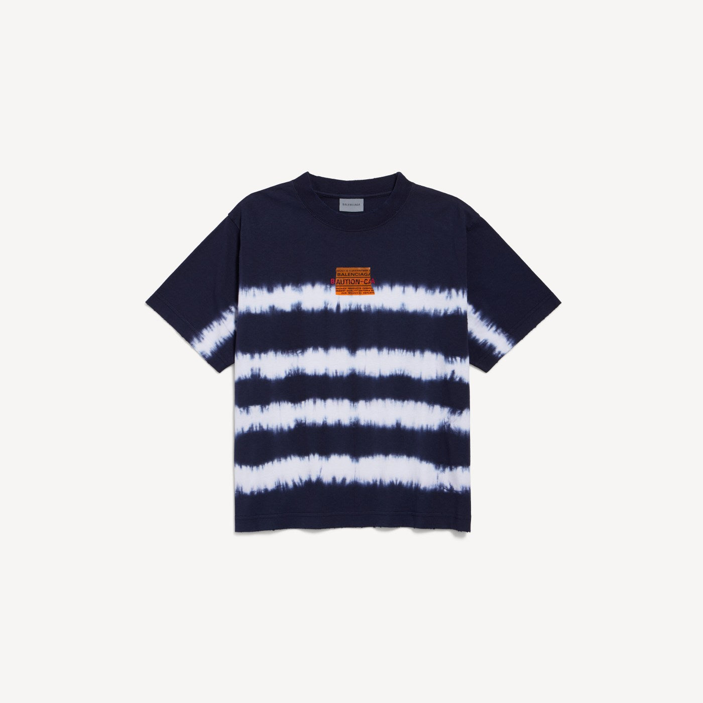 Taped and dyed medium fit t-shirt