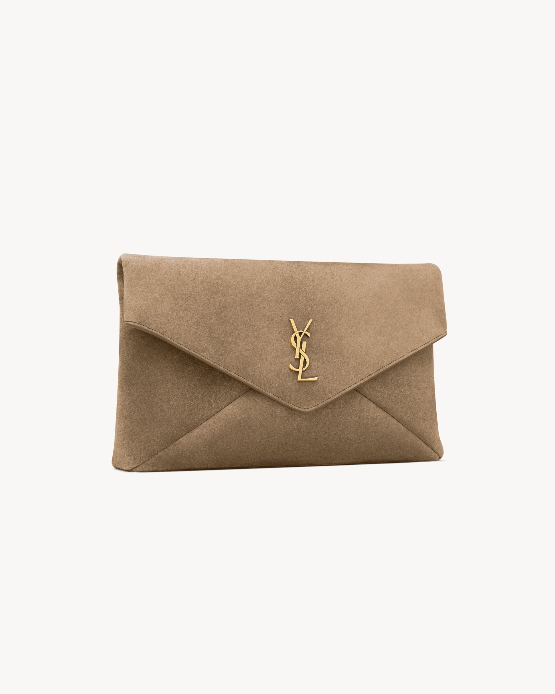 CASSANDRE large envelope pouch in suede