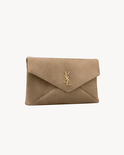 CASSANDRE large envelope pouch in suede