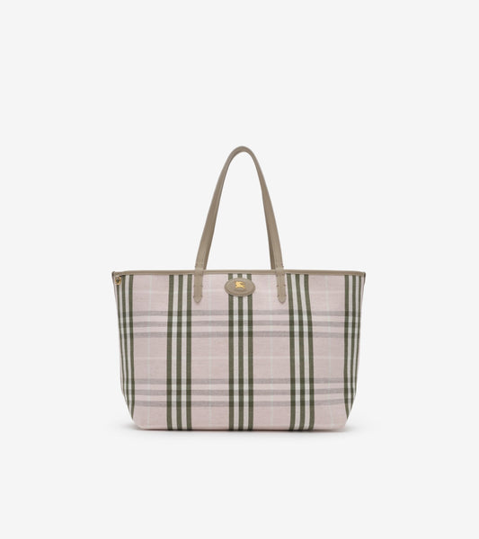 Medium Reversible Bloomsbury Tote in Mushroom beige/mallow pink