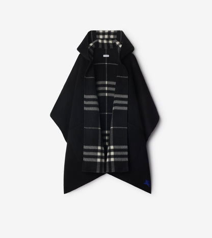 Cashmere Hooded Cape in Treacle brown
