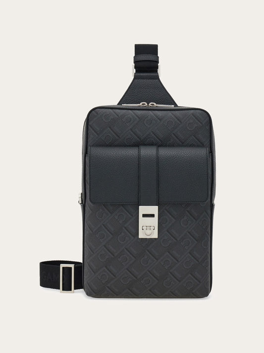 Ferragamo Monogram slingbag with Hug buckle