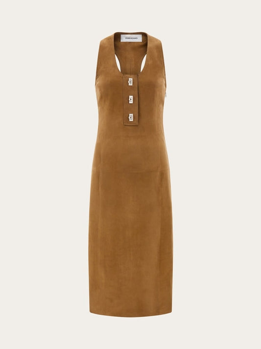 Racer back dress with Hug buckle detail