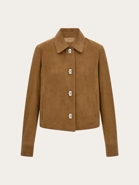 Boxy nubuck jacket