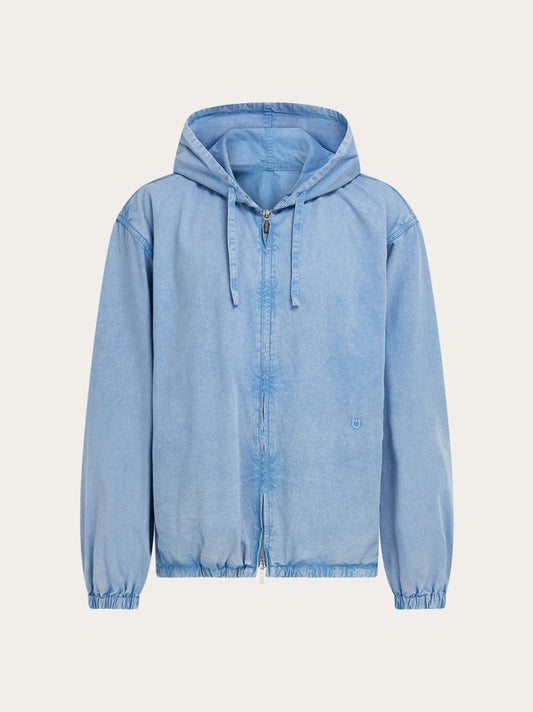 Cotton and silk blouson