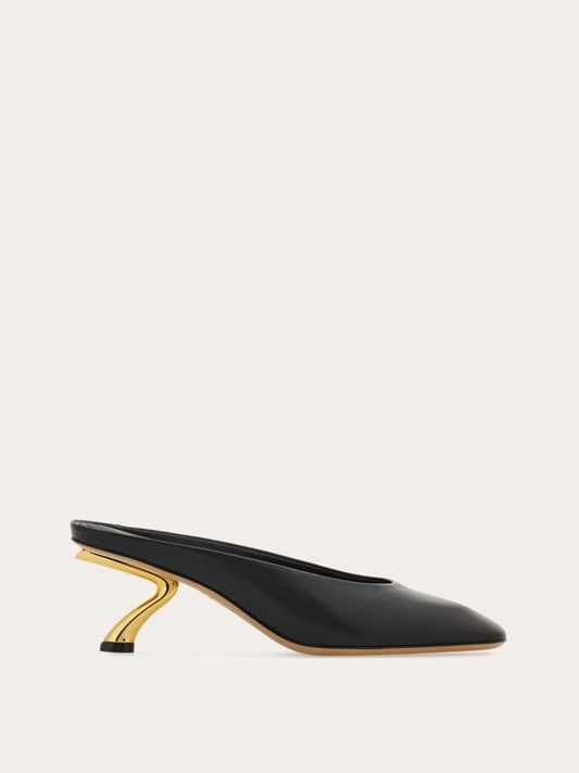 S-shaped heel mule