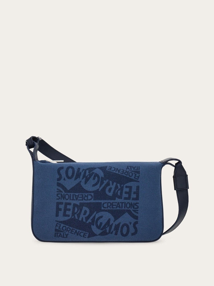 Shoulder bag with logo