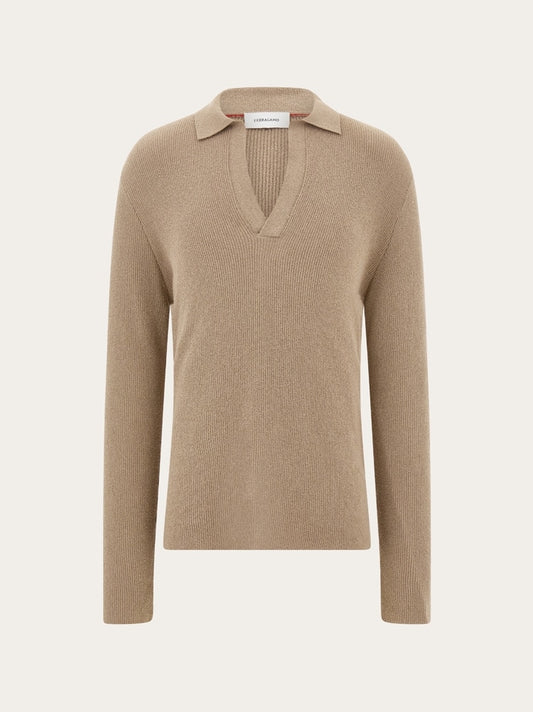 Long sleeve polo shirt