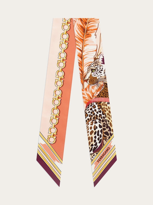 Felini print silk mini bandeau