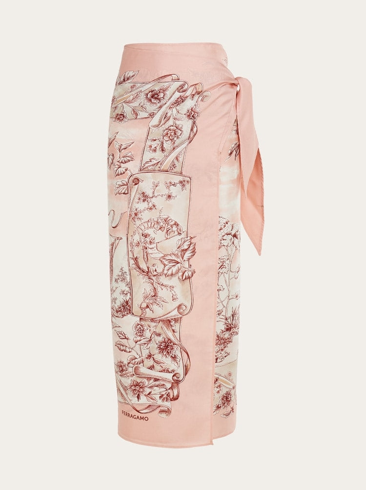 Voyage print silk sarong