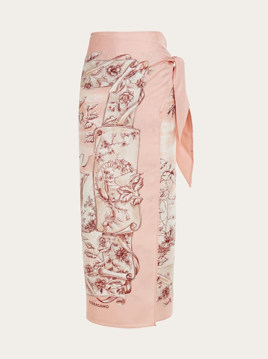 Voyage print silk sarong