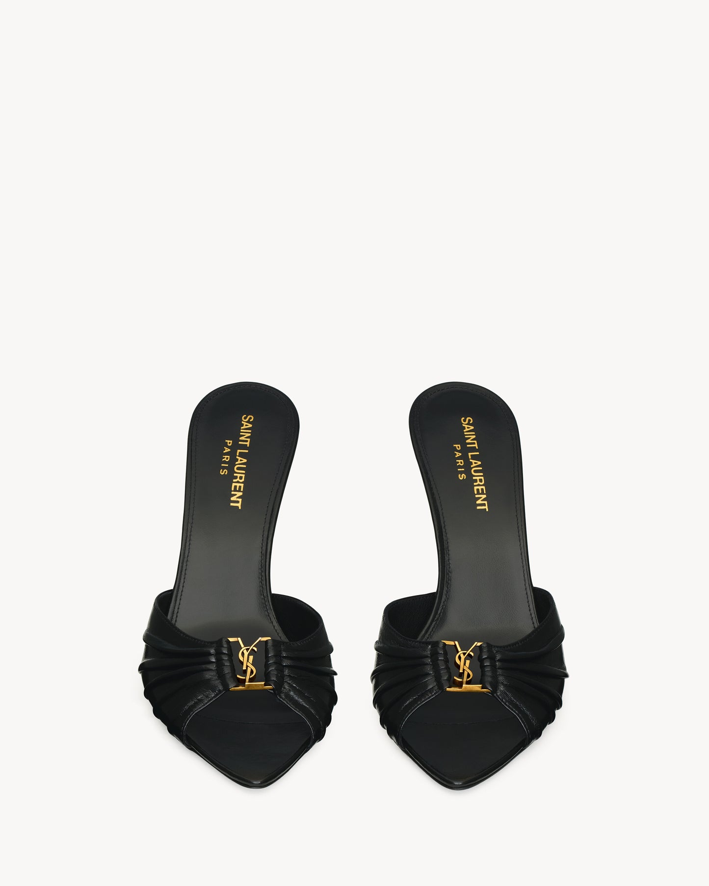 BABYLONE mules in smooth leather