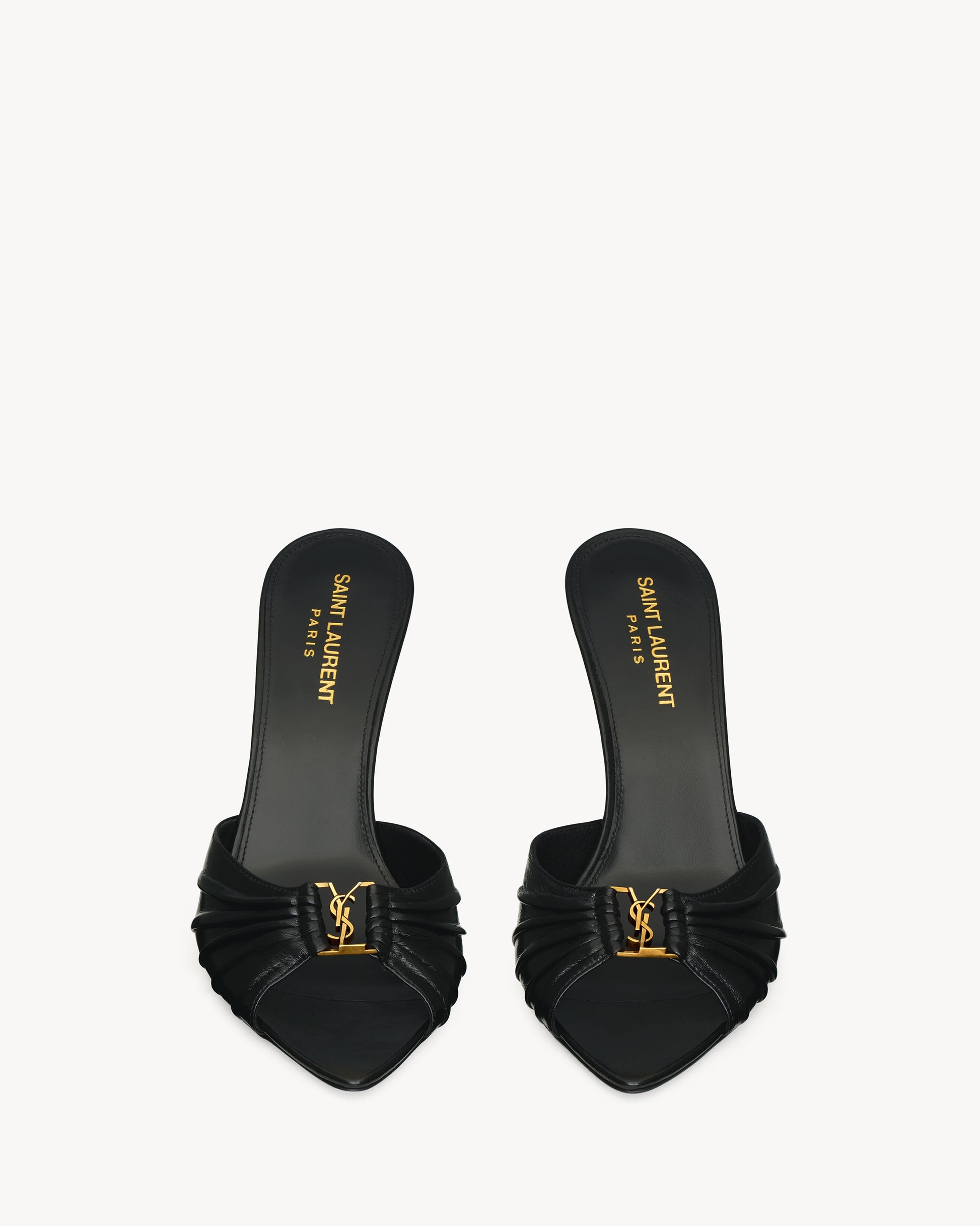 BABYLONE mules in smooth leather