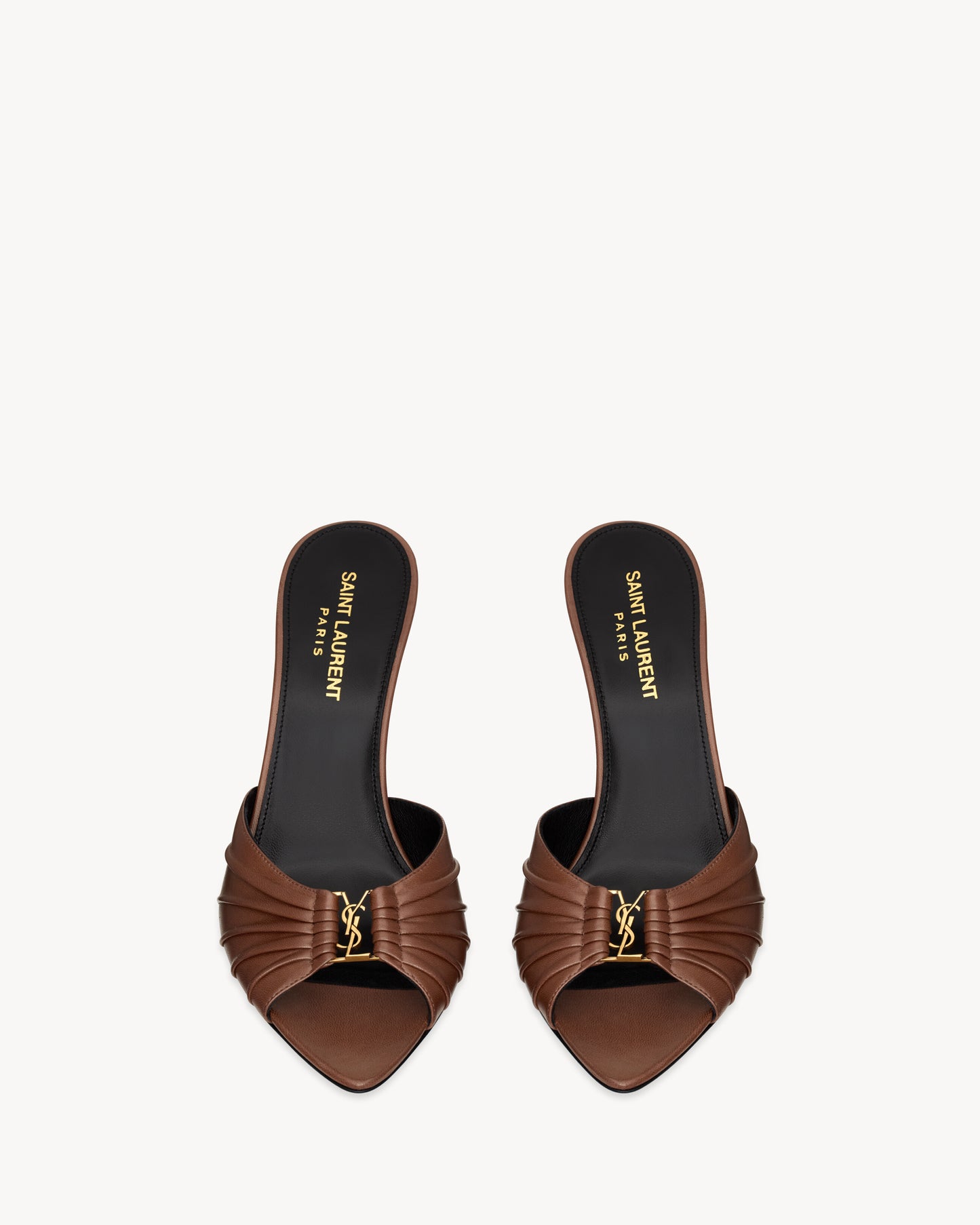 BABYLONE mules in smooth leather