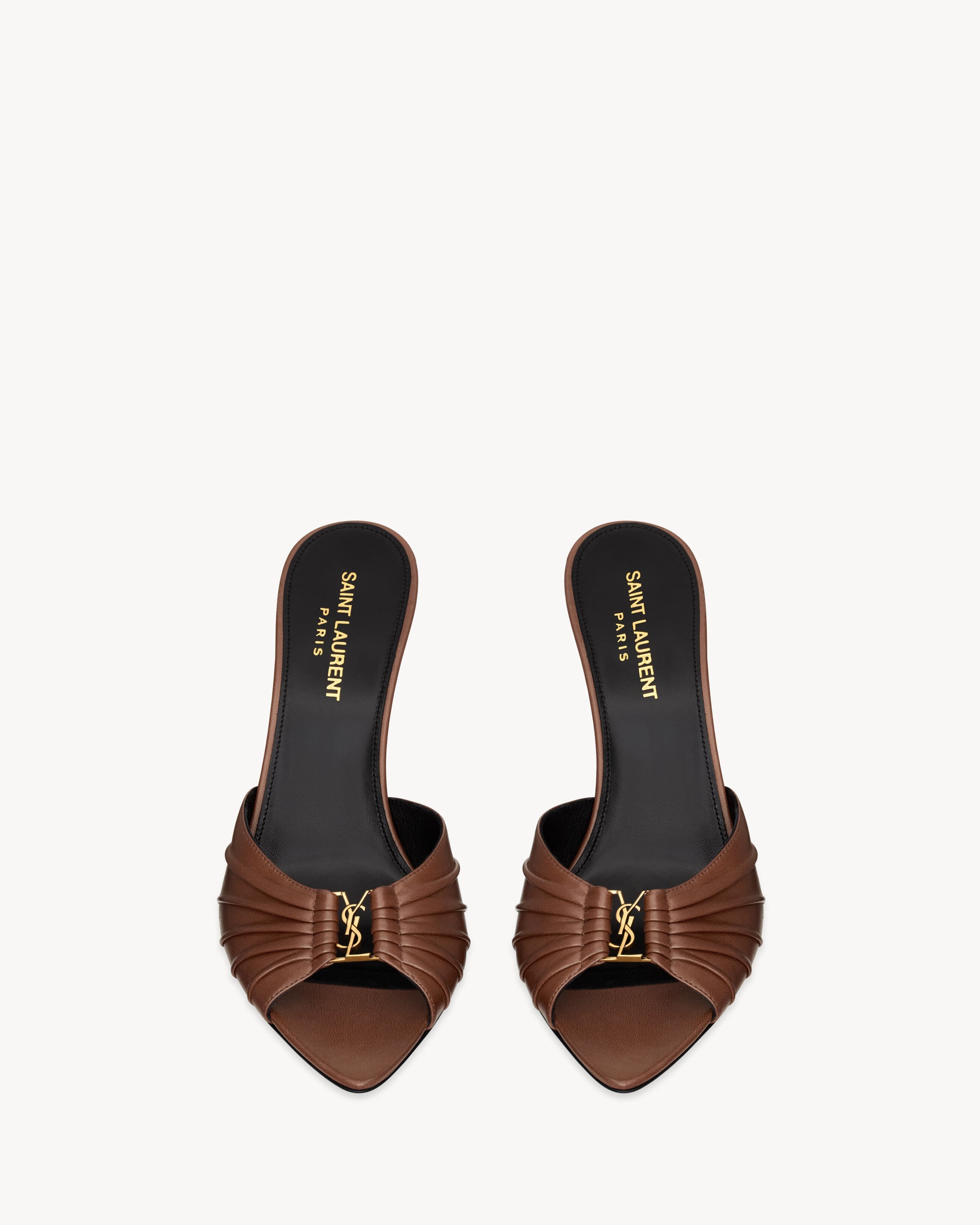 BABYLONE mules in smooth leather