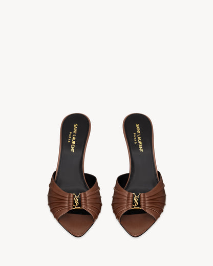 BABYLONE mules in smooth leather