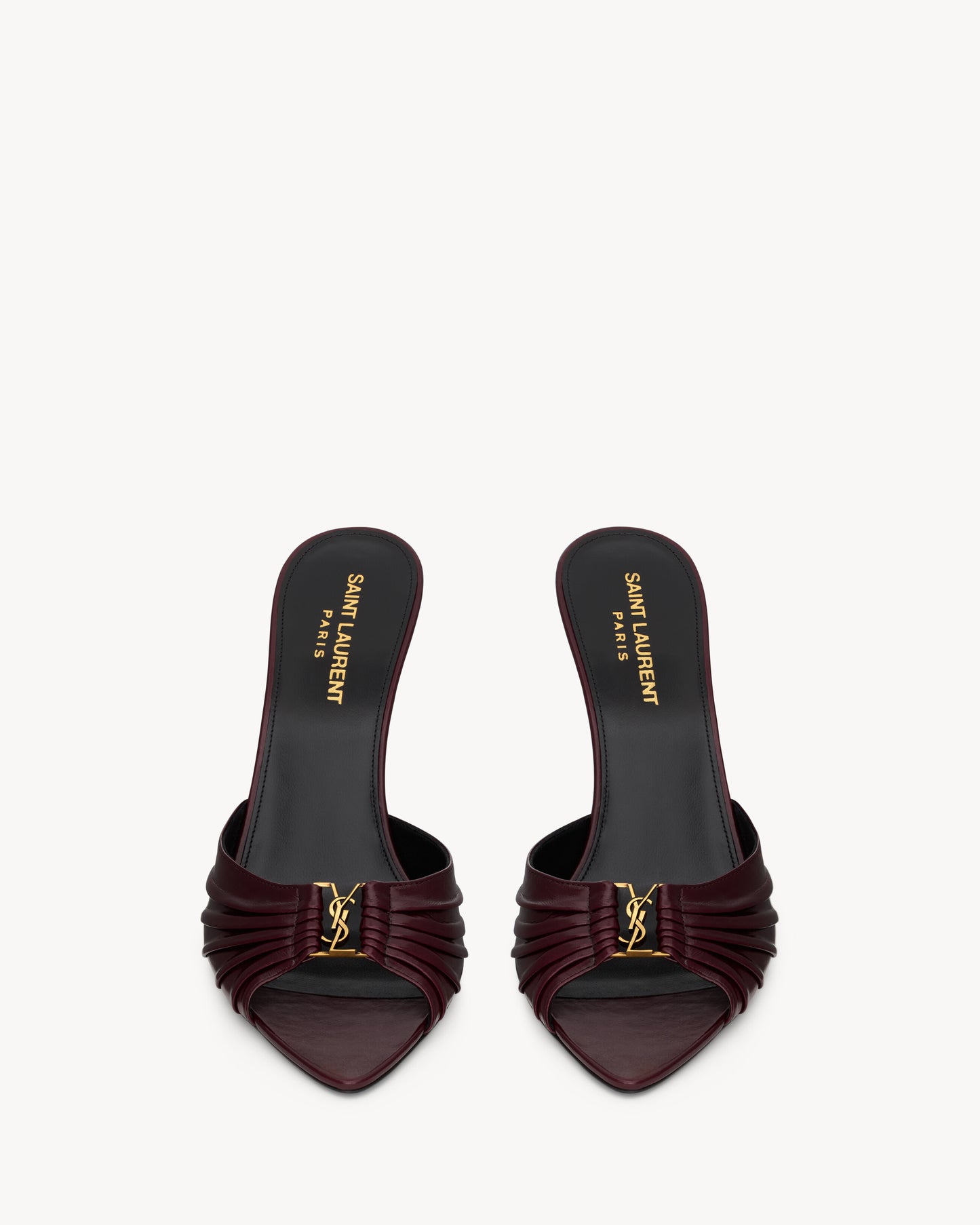BABYLONE mules in smooth leather